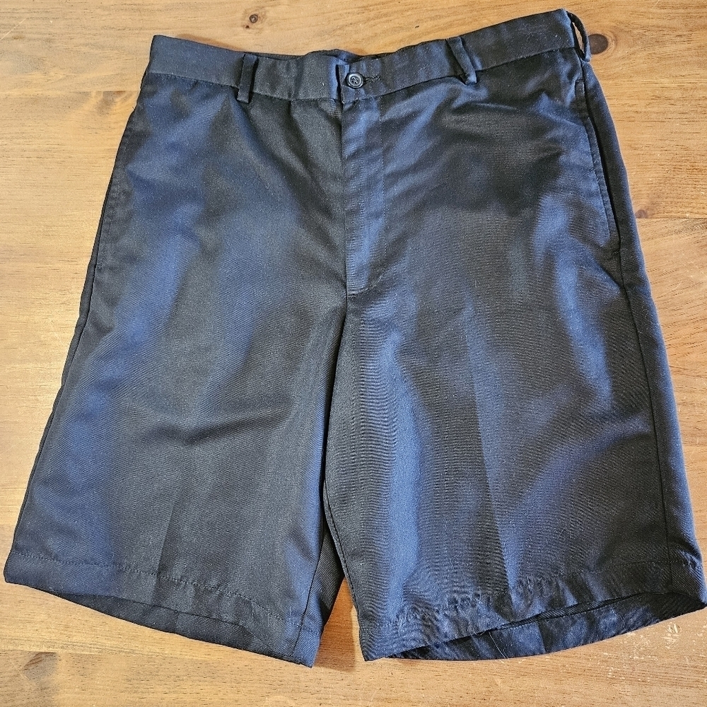 Cypress Club Flat Front Golf Shorts Black Size 32